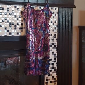 Mulit-Colored Shimmery Mini Dresses